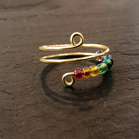 925 Sterling Silver Bead Wrap Ring - V.I.P Digital Presence