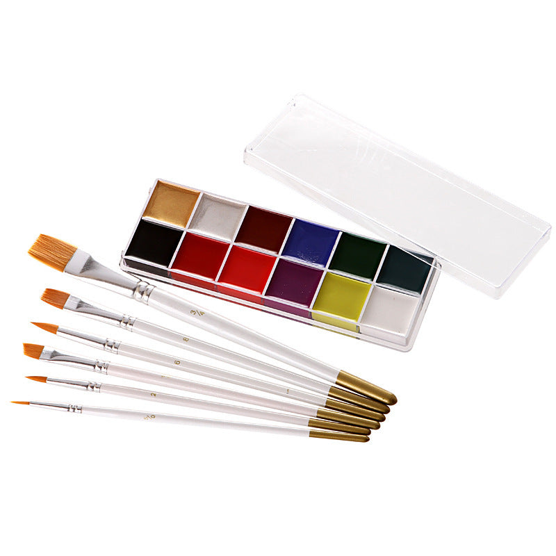 Fit Colors 12 Colors Face Color Water Soluble Body Paint Halloween Masquerade Makeup - V.I.P Digital Presence