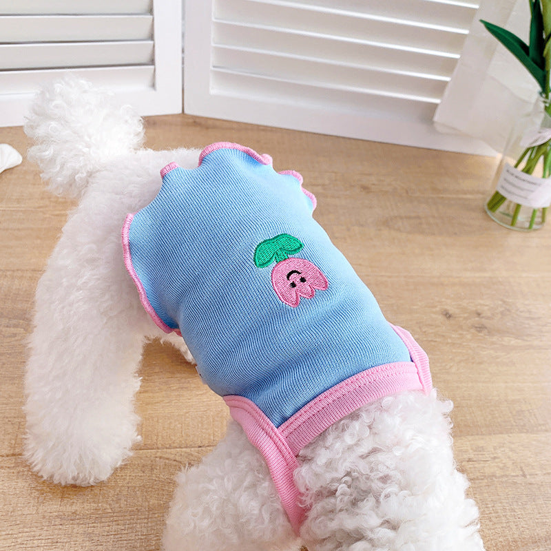 Mile Pet Dog Slim Summer Sheer Schnauzer Pome Teddy Small Dog Bears Cat Clothes - V.I.P Digital Presence