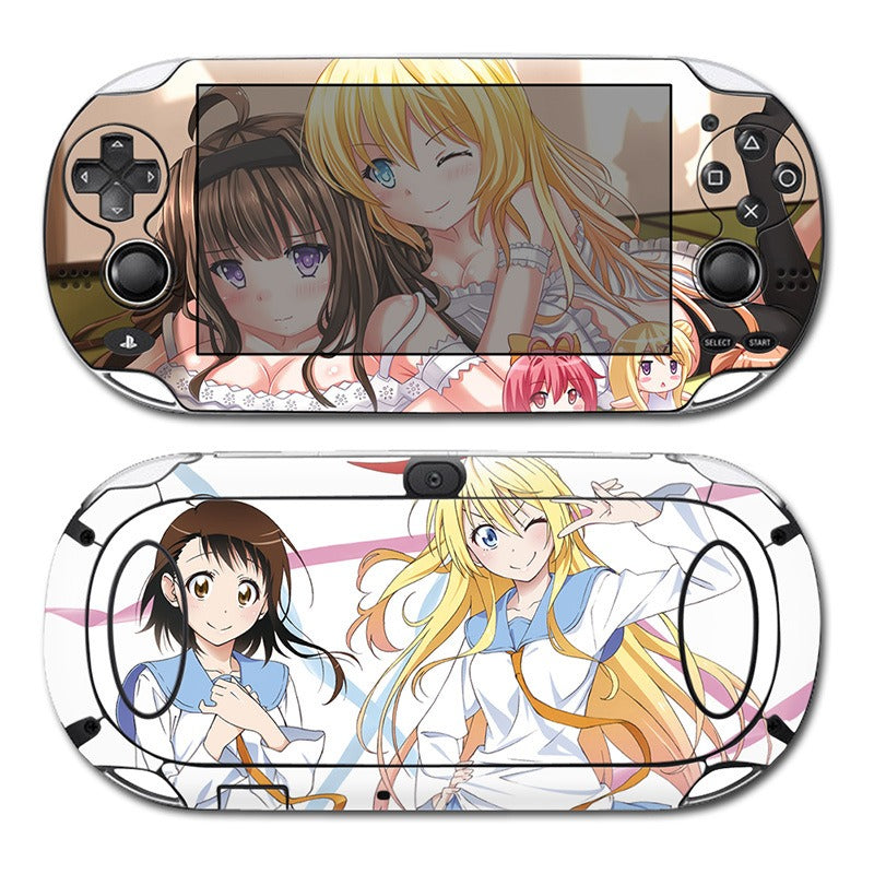 Pegatina PSV1000 de anime para PS Vita1000, pegatina de máquina a color de dibujos animados, película protectora mate para el cuerpo