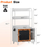 Graffiti with 2 storage racks and 1 door cat litter box shell, hidden cat litter box with rack shell furniture white - V.I.P Digital Presence