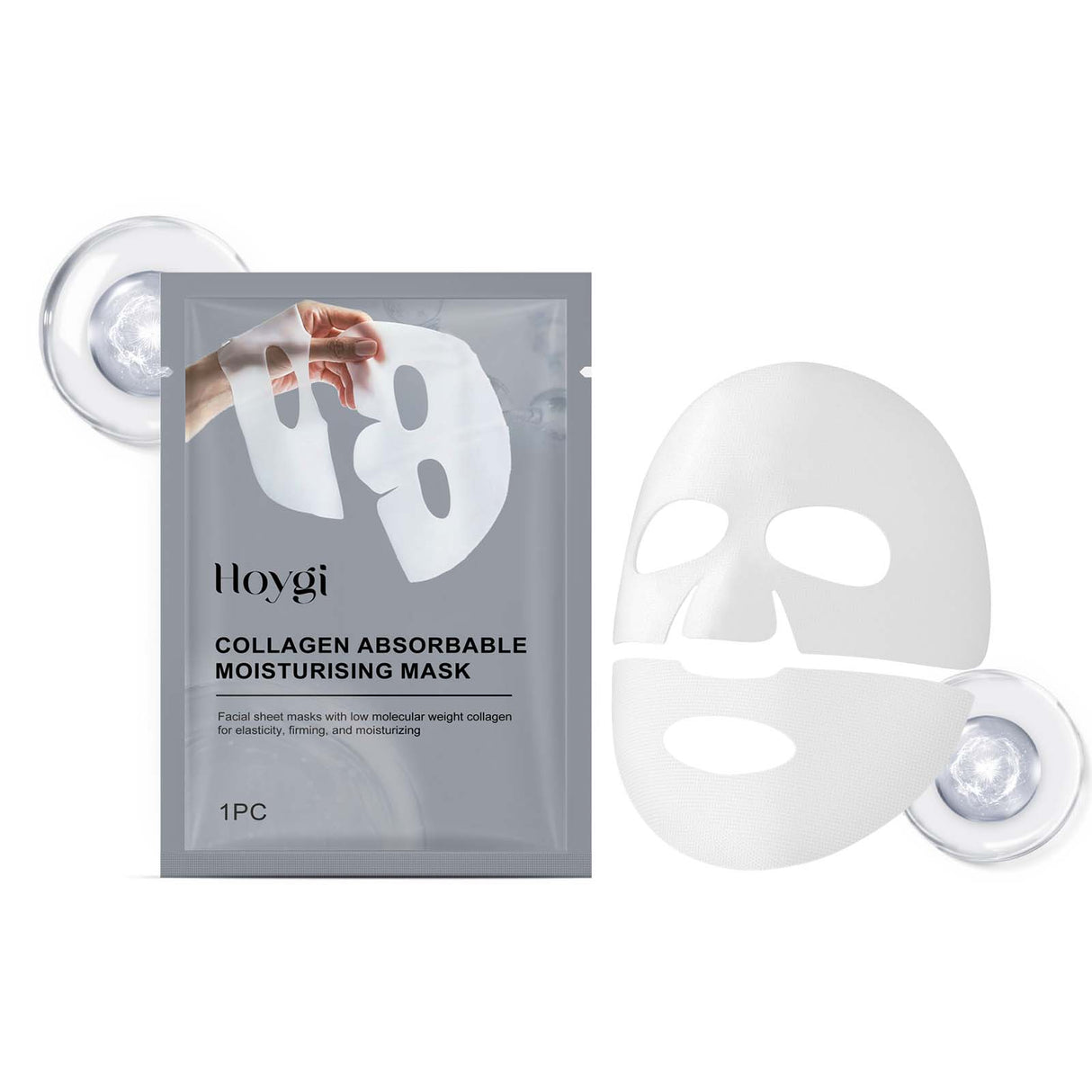 Mascarilla de colágeno antiarrugas, hidratante facial, limpiadora de poros e hidratante.