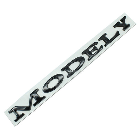 Suitable for Tesla Model 3/Y modified metal rear badge MODELY red letter car badge sticker - V.I.P Digital Presence