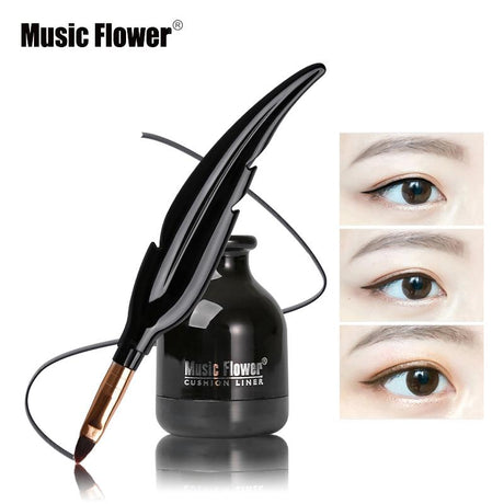 Music Flower Eyes Make Up Cushion Eyeliner Waterproof Long Lasting Eye Liner Pencil Black Quick-drying Eyelid Natural - V.I.P Digital Presence