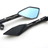 Universal CNC Aluminum Motorcycle Handlebar Rear View Mirrors Blue Anti-glare Mirror for Honda Yamaha Suzuki Scooter ktm - V.I.P Digital Presence