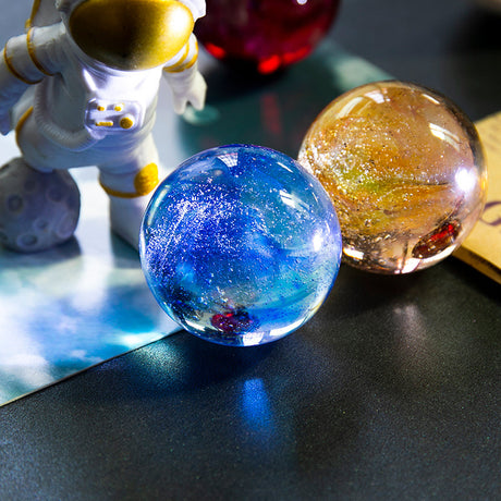 Colorful glass beads dragon beads glowing crystal balls desktop home decor ornaments birthday gifts small night lights - V.I.P Digital Presence