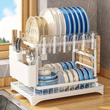 Kitchen drainage rack bowl and dish rack bowl and dish storage rack household utensils knives and forks storage rack - V.I.P Digital Presence