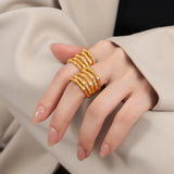 Titanium Steel Multi-Layered Ring - V.I.P Digital Presence