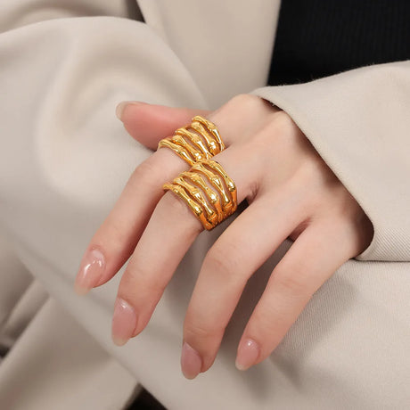 Titanium Steel Multi-Layered Ring - V.I.P Digital Presence