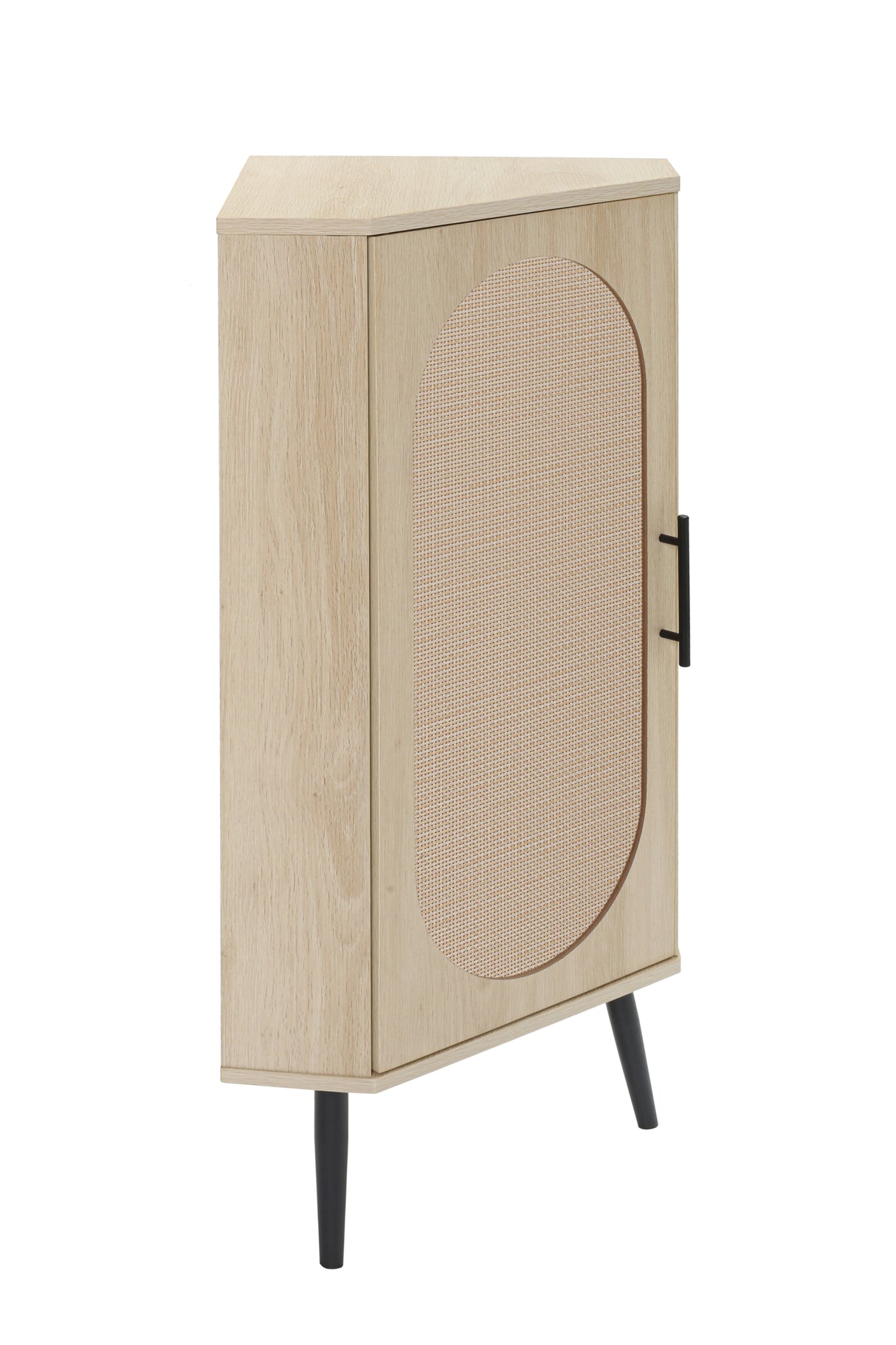 Corner cabinet ,Rattan door,Freestanding Corner Tables For Small Spaces, Corner Shelf Stand For Living Room, Kitchen - V.I.P Digital Presence