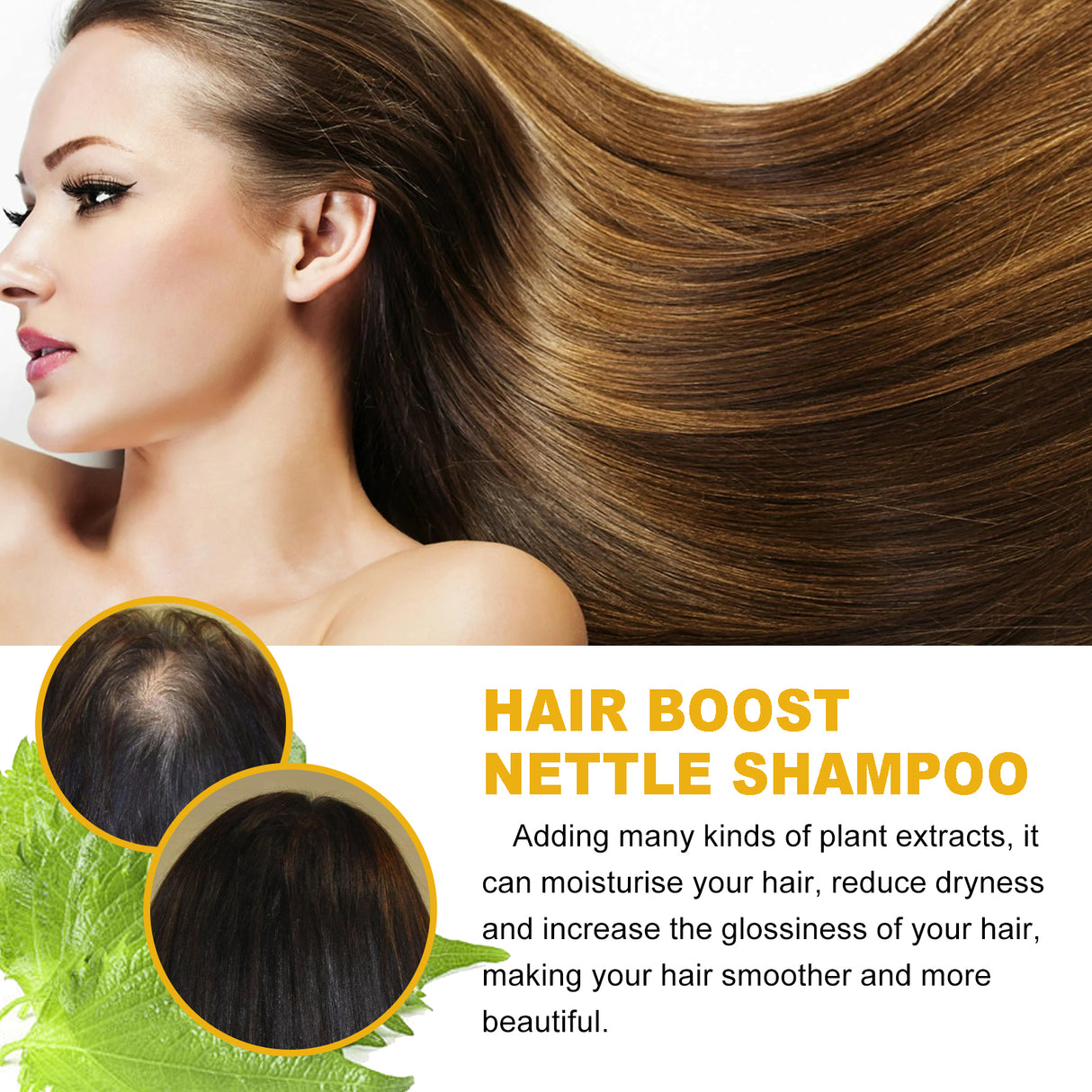 WIYUN Hair Boost Nettle Shampoo, Deep Cleansing Scalp Moisturizing Repair Solid Hair Dense Anti-Fall Smoothing Hair Care Shampoo - V.I.P Digital Presence