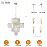 Luxury Crystal Chandelier Modern Chandeliers Lights Fixture Hanging Pendant Light Fixture Dia 19.7 Inch - V.I.P Digital Presence