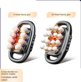 Cross-border Exclusive 16-Head Muscle Gun Multi-Head Strong Power Deep Tissue Massage English Version - V.I.P Digital Presence