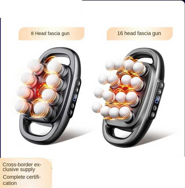 Cross-border Exclusive 16-Head Muscle Gun Multi-Head Strong Power Deep Tissue Massage English Version - V.I.P Digital Presence