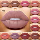 Gift Box Niceface 12 Color Lip Gloss Combination Set Non-Stick Cup Does Not Fade Matte Matte Lipstick - V.I.P Digital Presence
