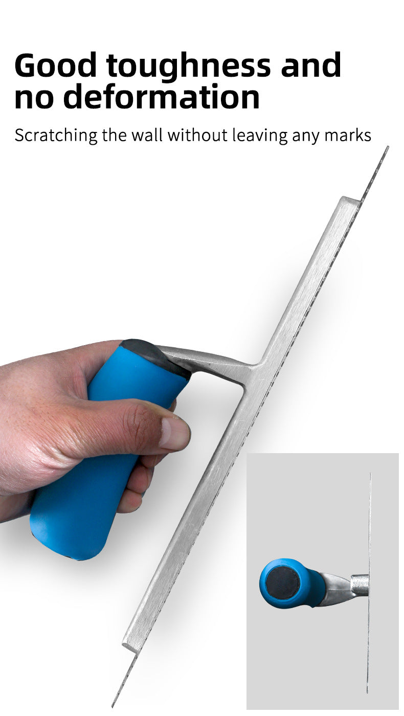 High quality stainless steel V-groove shovel, 28Cm x 11.5 Cm, perfect for buckets, slate, plaster, concrete, curved handles, hig - V.I.P Digital Presence