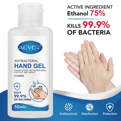 Hand Sanitizer Gel Bacteriostatic Gel Disinfection Sterilization Liquid Hand Soap Portable No-wash 50ML - V.I.P Digital Presence