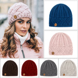 European and American retro style diamond grid coarse needle knitted hat for men and women, fashionable autumn and winter knitted hat - V.I.P Digital Presence