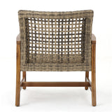 HAMPTON WOOD + WICKER CLUB CHAIR ( set of 2) - V.I.P Digital Presence