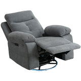 270 degree rotating electric recliner speaker with LED light, USB+C charging port, extendable foot pedal, adjustable backrest - V.I.P Digital Presence
