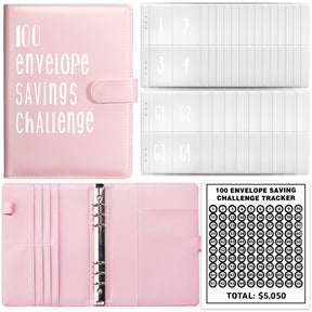 100 Day Challenge Loose leaf Notebook Couple's Savings Notebook Money Saving Envelope Budget Savings Notebook Notepad - V.I.P Digital Presence