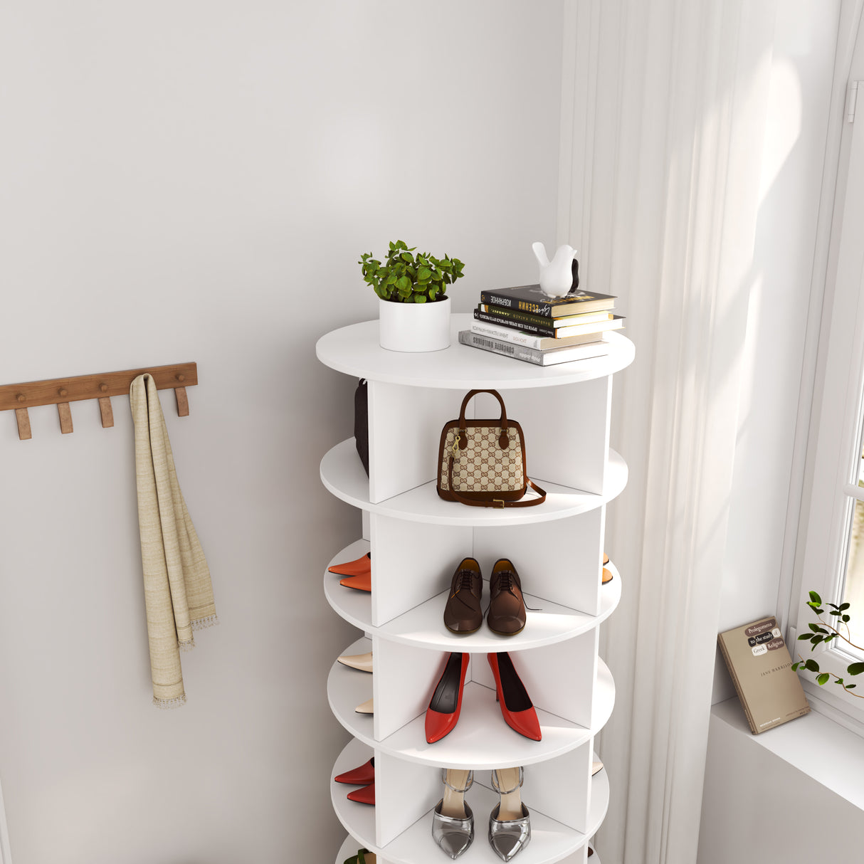 360 Rotating shoe cabinet 6 layers - V.I.P Digital Presence