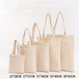 6 Sizes Shopper Tote Canvas Bag Reusable Shopping Bag Eco-friendly Cloth Bags Foldable Pouch Grocery Packages Shoulder Handbag - V.I.P Digital Presence