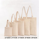6 Sizes Shopper Tote Canvas Bag Reusable Shopping Bag Eco-friendly Cloth Bags Foldable Pouch Grocery Packages Shoulder Handbag - V.I.P Digital Presence