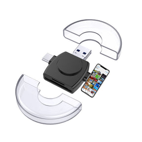 TF card SD card reader suitable for Apple USB C Android Typec computer USB laptop 4in1 card reader - V.I.P Digital Presence