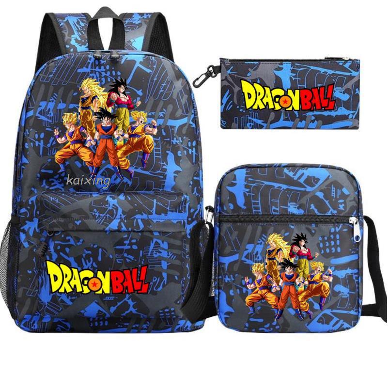 Youth Dragon Ball Backpack Student Shoulder Bag Travel Bag 3-Piece Set - V.I.P Digital Presence