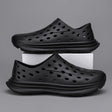 Hollow hole shoes for men one foot sandals fashionable and casual soft soled toe wrapped beach shoes - V.I.P Digital Presence