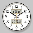2025 New 10/12/14 - inch Electronic Calendar Wall Clock. Monitors temp & humidity. Dual - display. Mute. Quartz movement. - V.I.P Digital Presence