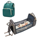 Mochila para bebés convertible, ligera y multiusos, para mamás y papás, ideal para guardar pañales de viaje y cunas. 