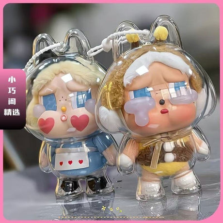 17cm Labubu Protector Case Labubu V1V2V3 Suitable for Wearing Clothes Protective Acrylic Storage Case Transparent DIY Gifts - V.I.P Digital Presence