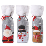 Christmas supplies red wine bottle covers elderly snowmen elk red wine bags household items - V.I.P Digital Presence