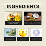 Aceite corporal hidratante, calmante y nutritivo para masaje diario con aceite de coco.