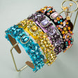 Summer New Fashion Headband Ladies Baroque Retro Headband Set With Colorful Rhinestones Full Diamond Hair Accessories - V.I.P Digital Presence