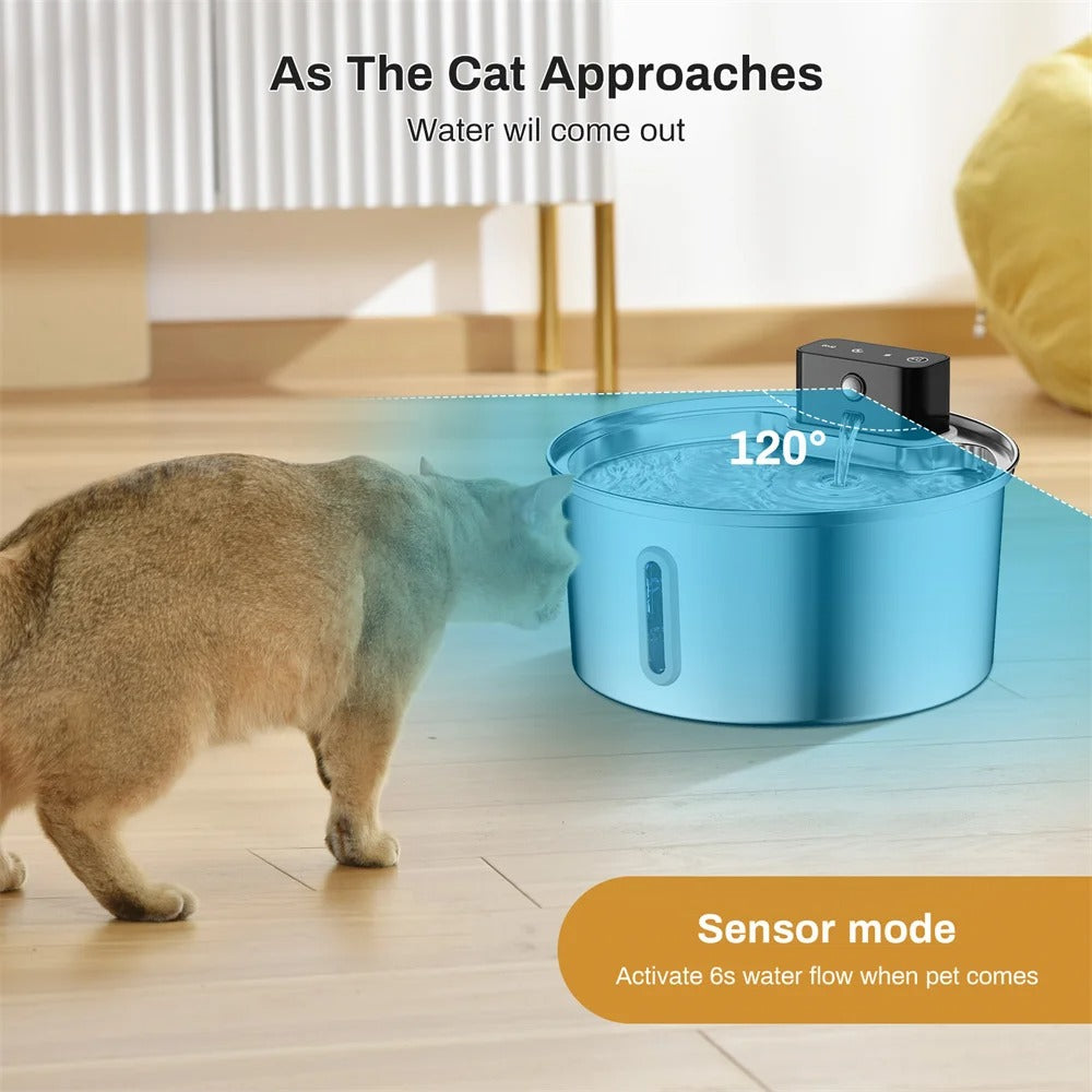 Pet intelligent water dispenser, wireless automatic sensing, cat water dispenser, 304 stainless steel water feeder - V.I.P Digital Presence