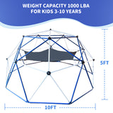 10FT Climbing Dome for Kids Jungle Gym Apply To Park Dome Climber With Hammock Playground Equipment - V.I.P Digital Presence