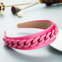 Headband New Fashion Personality Pastoral Style Female Wide-Brimmed Color Chain Decoration Macaron Color Headband - V.I.P Digital Presence