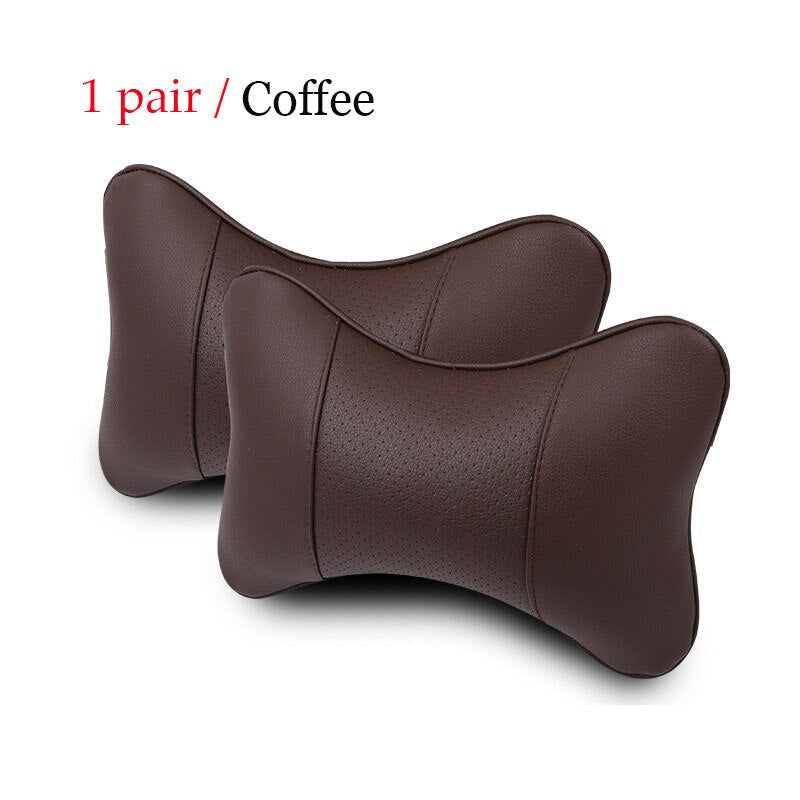 1 pair Luxury Linen material car headrest pillow Unisex Breathable Auto Neck Rest Headrest Cushion Pillows 4 seasons Universal - V.I.P Digital Presence