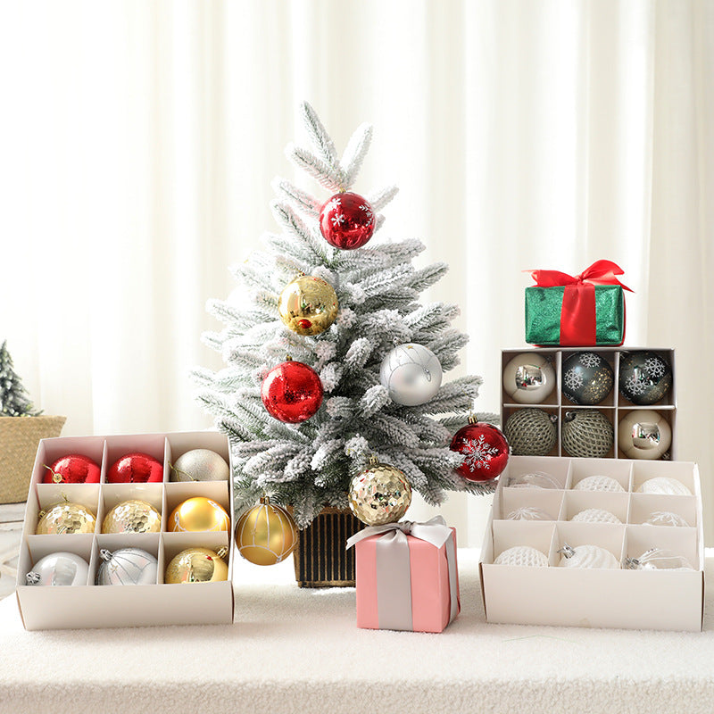 Christmas Ball Set Gift Box Christmas Painting Gift Pack Ball Christmas Tree Decoration Pendant - V.I.P Digital Presence