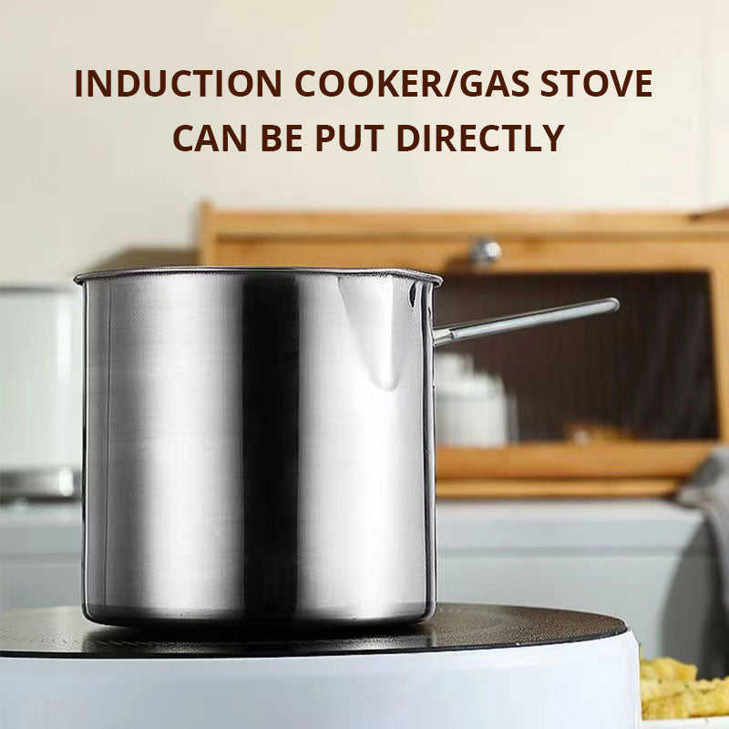 Oil Fryer, Household Deep Pot, Stainless Steel Gas Mini Pot, Japanese Style, with Filter Screen, Oil Saving Small Fryer - V.I.P Digital Presence