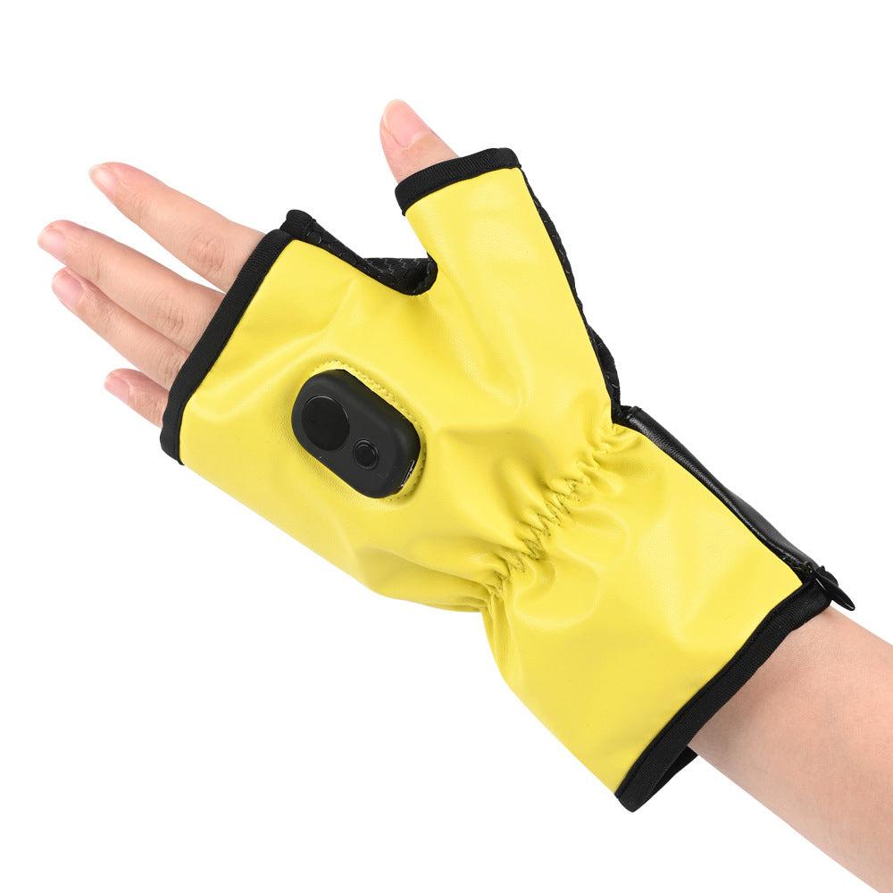 Autumn and winter electric heating gloves intelligent constant temperature charging heating gloves outdoor skiing camping - V.I.P Digital Presence