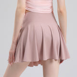 Tennis skirt women's yoga white badminton pleated skirt quick drying anti glare half skirt - V.I.P Digital Presence