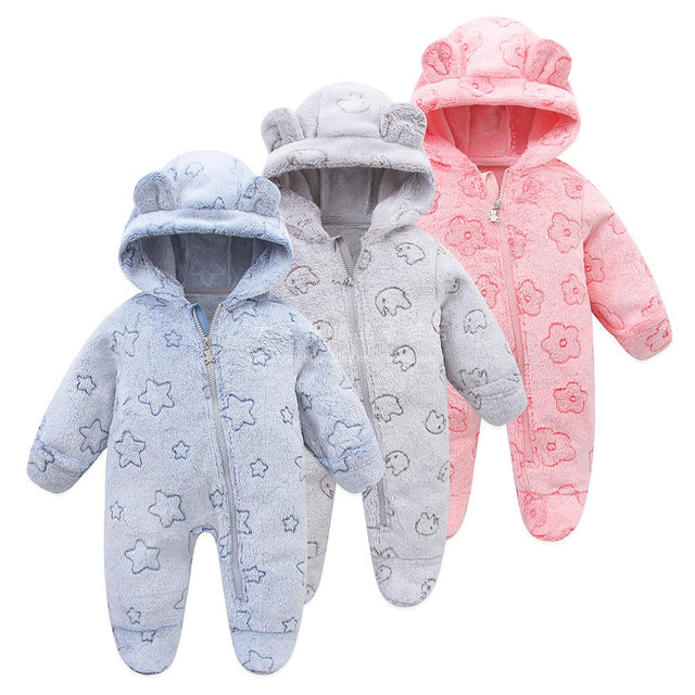 Baby cartoon hooded jumpsuit baby crawling suit - V.I.P Digital Presence