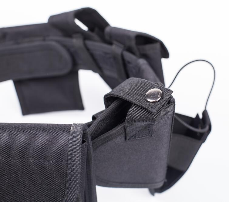 7 pcs Tactical Duty Belt Black Law Enforcement Hutning Equipment System Waist Gun Holster Flashlight Pouch set - V.I.P Digital Presence