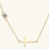 Cross 925 Sterling Silver Moissanite Necklace - V.I.P Digital Presence