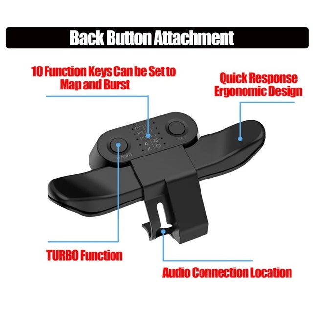 Suitable for PS4 controller back extension button PS4 slim/pro button extension programmable back button - V.I.P Digital Presence
