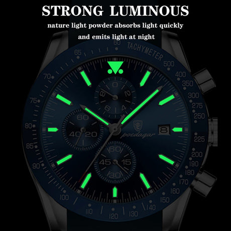 Multi functional waterproof night light men's watch quartz watch - V.I.P Digital Presence